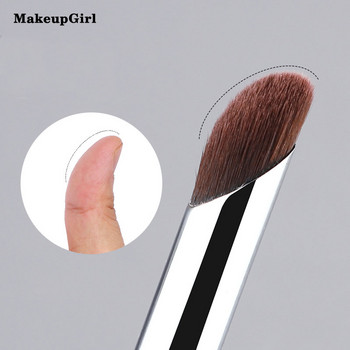 MakeupGirl Μαύρες βούρτσες μακιγιάζ προσώπου Απαλό αφράτο επαγγελματικό μακιγιάζ Εργαλεία βούρτσας κονσίλερ μαλλιών από συνθετικές ίνες υψηλής ποιότητας