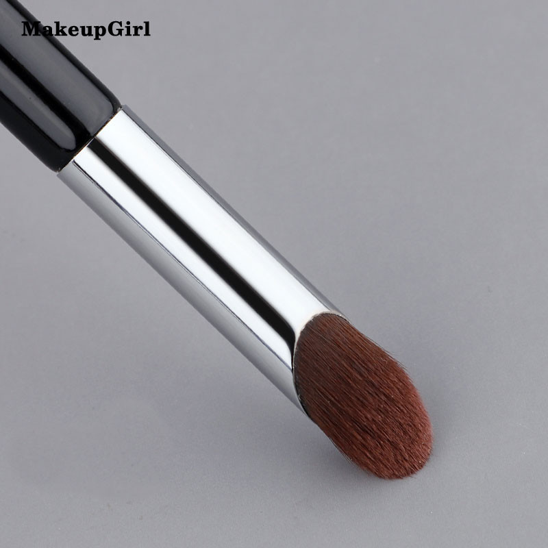 MakeupGirl fekete sminkefék Arc puha bolyhos professzionális smink kiváló minőségű szintetikus szál haj korrektor ecset eszközök