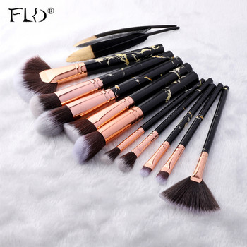 FLD 10/5Pcs Σετ πινέλα μακιγιάζ Cosmetic Powder Eye Shadow Foundation Blush Blending Beauty Make Up of Brochas Maquillaje KIT