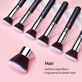 Jessup Foundation Brushes Face Makeup Brush Powder Contour Concealer Blush Highlighter Flat Round Fluff for Liquid Cream