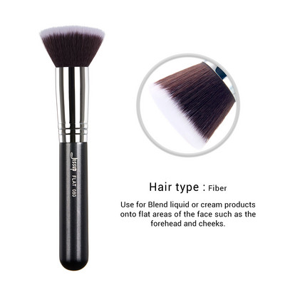 Pensule pentru fond de ten Jessup Pensule pentru machiaj pentru față Pudră Contour Concealer Blush Highlighter Flat Round Fluff pentru cremă lichidă