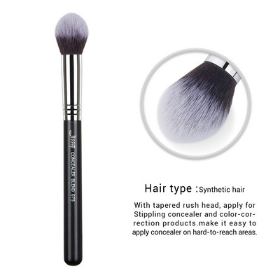 Pensule pentru fond de ten Jessup Pensule pentru machiaj pentru față Pudră Contour Concealer Blush Highlighter Flat Round Fluff pentru cremă lichidă
