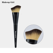 MakeupGirl Pensule negre de machiaj pentru față moale și pufoase Machiaj profesional din fibre sintetice de înaltă calitate Instrumente pentru perie pentru sculptarea părului