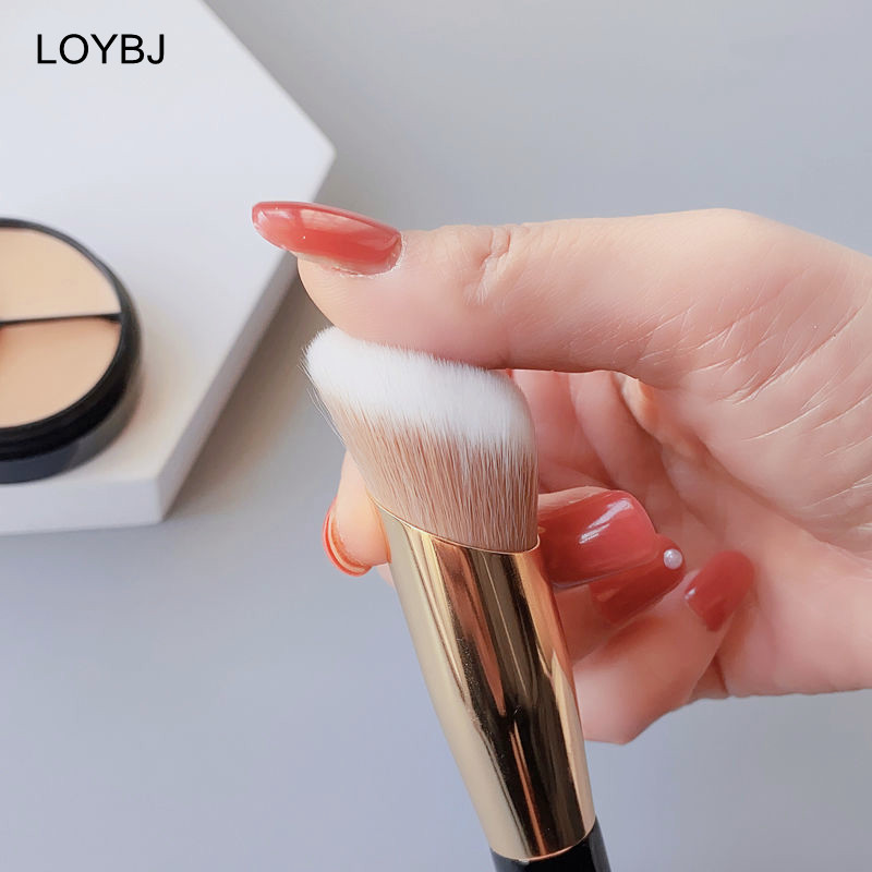 LOYBJ 1/2/3Pcs Четка за фон дьо тен Коректор Четки за грим Течен фон дьо тен BB крем Тъмни кръгове Tear Trough Кръгла четка за грим