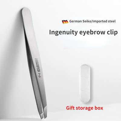 Pensetă pentru sprâncene Agrafe pentru sprâncene înclinate din oțel inoxidabil pentru îndepărtarea părului Instrumente de machiaj Extensie pentru gene Aplicare pentru pleoape duble