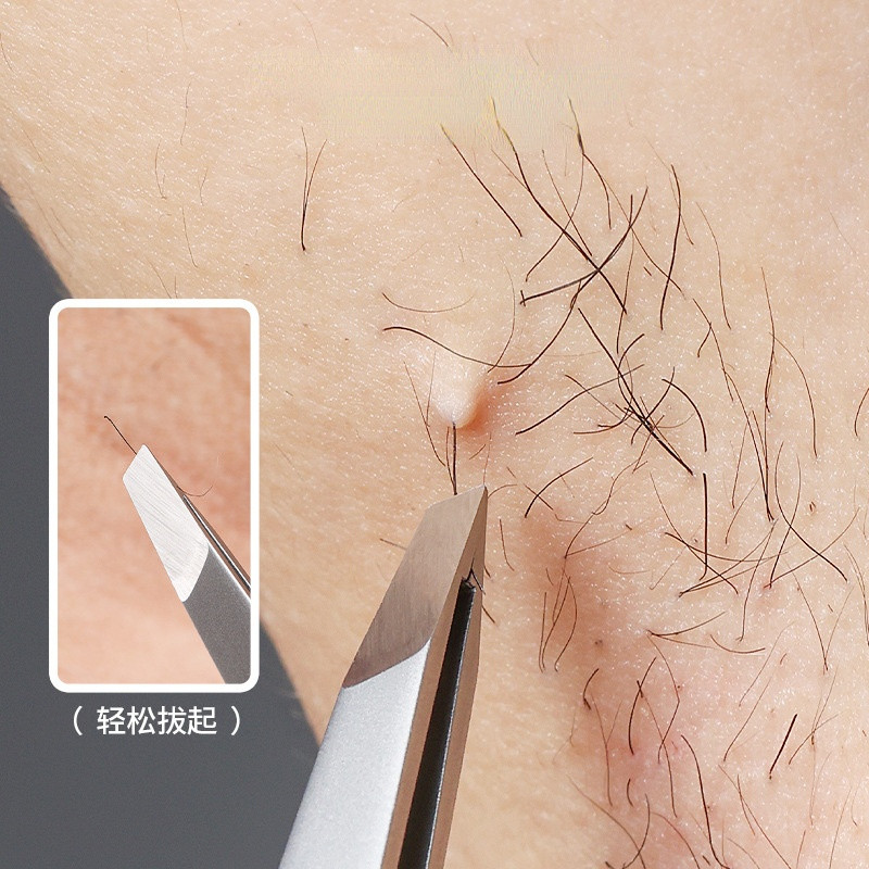 Pensetă pentru sprâncene Agrafe pentru sprâncene înclinate din oțel inoxidabil pentru îndepărtarea părului Instrumente de machiaj Extensie pentru gene Aplicare pentru pleoape duble