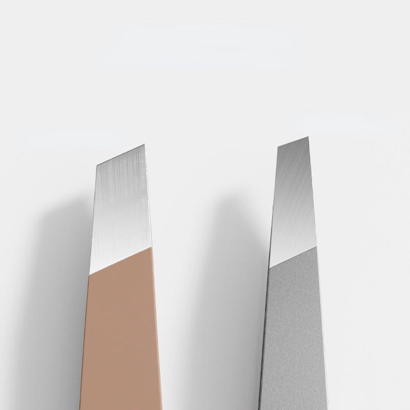 Pensetă pentru sprâncene Agrafe pentru sprâncene înclinate din oțel inoxidabil pentru îndepărtarea părului Instrumente de machiaj Extensie pentru gene Aplicare pentru pleoape duble