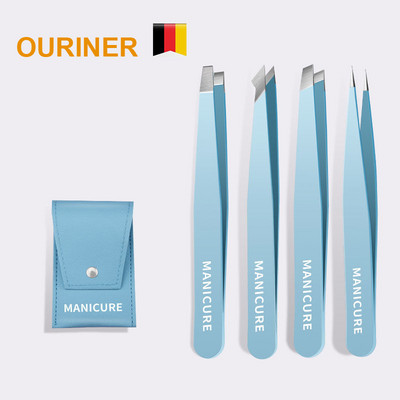 Pensetă pentru sprâncene Păr colorat Frumusețea păr fin Extractor din oțel inoxidabil Agrafe pentru sprâncene înclinate Instrumente pentru îndepărtarea machiajului