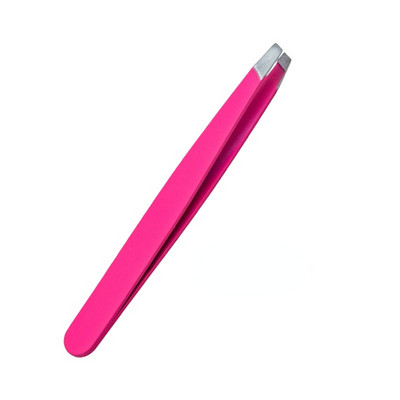 Pensetă pentru sprâncene cu etichetă privată Agrafe din aur roz pentru îndepărtarea părului feței Instrument de machiaj Beautfy