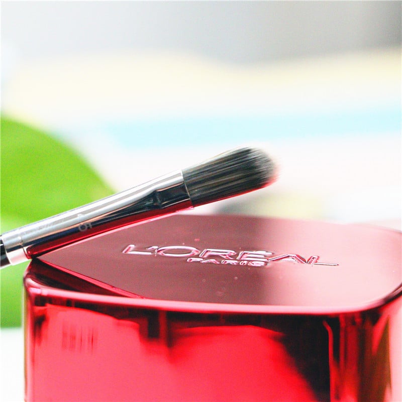 Perie pentru corector Perie pentru buze Perie pentru corector de precizie Pensula pentru amestecare Perie mică, plată, pentru corector pentru ochi, Instrumente pentru perie de machiaj S45