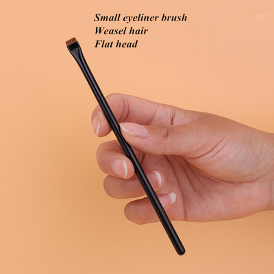 microbrush Βούρτσα φρυδιών Πινέλα μακιγιάζ Super Thin Angled Eyeliner λοξό Εργαλείο για τα φρύδια μακιγιάζ με επίπεδη άκρη για γυναίκες Εργαλεία φρυδιών