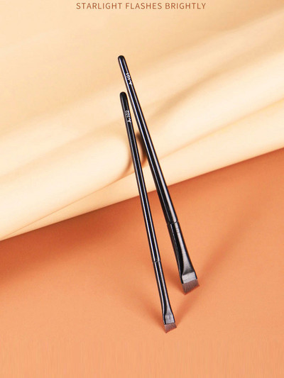 microbrush Perie pentru sprâncene Perii de machiaj Cremator de ochi în unghi super subțire oblic Instrument de machiaj pentru sprâncene cu margine plată pentru femei Instrumente pentru sprâncene