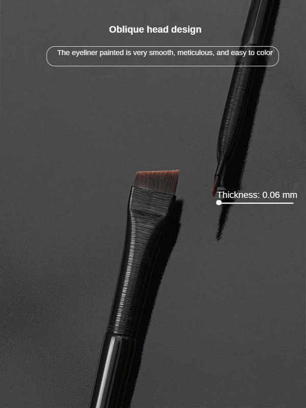 microbrush Βούρτσα φρυδιών Πινέλα μακιγιάζ Super Thin Angled Eyeliner λοξό Εργαλείο για τα φρύδια μακιγιάζ με επίπεδη άκρη για γυναίκες Εργαλεία φρυδιών