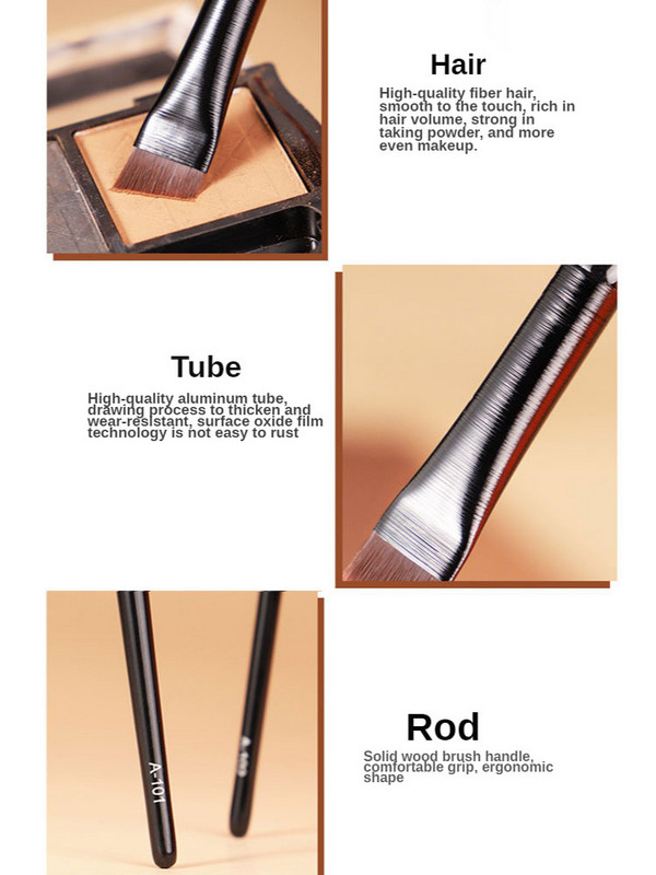 microbrush Βούρτσα φρυδιών Πινέλα μακιγιάζ Super Thin Angled Eyeliner λοξό Εργαλείο για τα φρύδια μακιγιάζ με επίπεδη άκρη για γυναίκες Εργαλεία φρυδιών