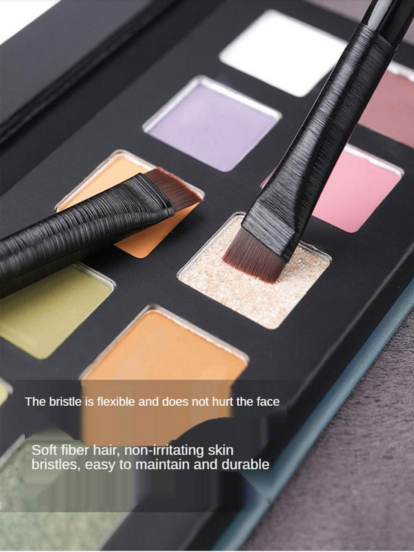 microbrush Βούρτσα φρυδιών Πινέλα μακιγιάζ Super Thin Angled Eyeliner λοξό Εργαλείο για τα φρύδια μακιγιάζ με επίπεδη άκρη για γυναίκες Εργαλεία φρυδιών