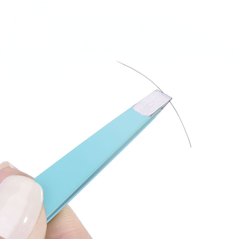 Pensetă pentru sprâncene Păr colorat Frumusețea părului fin Extractor Instrumente de machiaj din oțel inoxidabil Agrafe pentru sprâncene înclinate Instrumente de îndepărtare