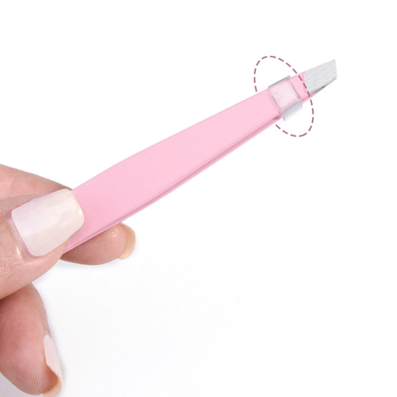 Pensetă pentru sprâncene Păr colorat Frumusețea părului fin Extractor Instrumente de machiaj din oțel inoxidabil Agrafe pentru sprâncene înclinate Instrumente de îndepărtare