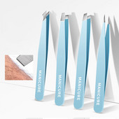 Pensetă pentru sprâncene Pensetă pentru agrafă pentru sprâncene din oțel inoxidabil Dispozitiv de smulgere fină pentru barbă Instrumente de reparație la domiciliu pentru îndepărtarea părului facial rătăcit