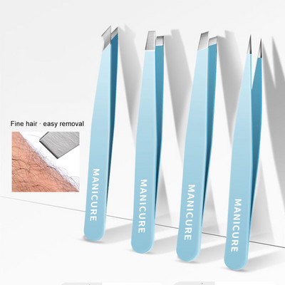 Pensetă pentru sprâncene Pensetă pentru agrafă pentru sprâncene din oțel inoxidabil Dispozitiv de smulgere fină pentru barbă Instrumente de reparație la domiciliu pentru îndepărtarea părului facial rătăcit