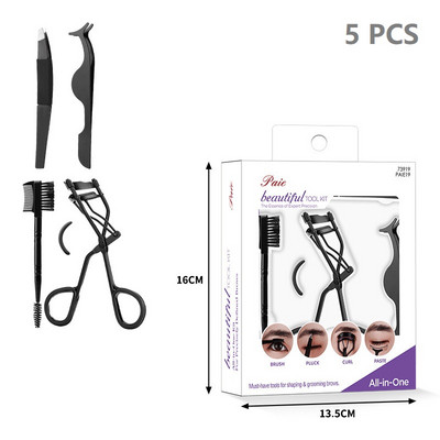 Kit pentru sprâncene cu ondulator de gene 5 buc, pensetă pentru gene și perie pentru sprâncene pentru femei
