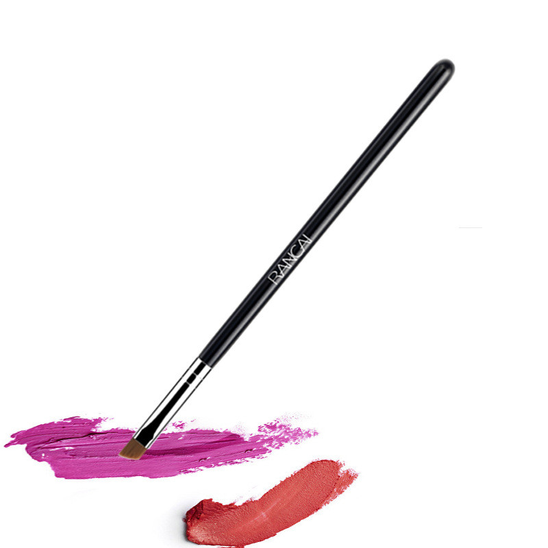 1 bucată pensule unghiulare pentru machiaj ochi, natură, lână neagră, creion de ochi, perie pentru fard de pleoape, instrumente cosmetice de frumusețe pentru începători