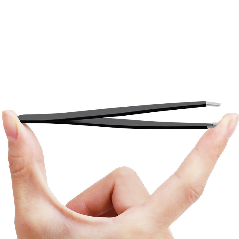 Pensetă pentru sprâncene din oțel inoxidabil Clip pentru smulgerea părului Trimmer pentru sprâncene Clip pentru extensie de gene Machiaj Reparații de frumusețe și pentru sprâncene