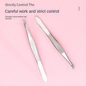 2kom/set Profesionalna kopča za uklanjanje dlačica od nehrđajućeg čelika Sredstvo za uklanjanje dlačica s lica i obrva Pinceta Alat za šminkanje Pinset