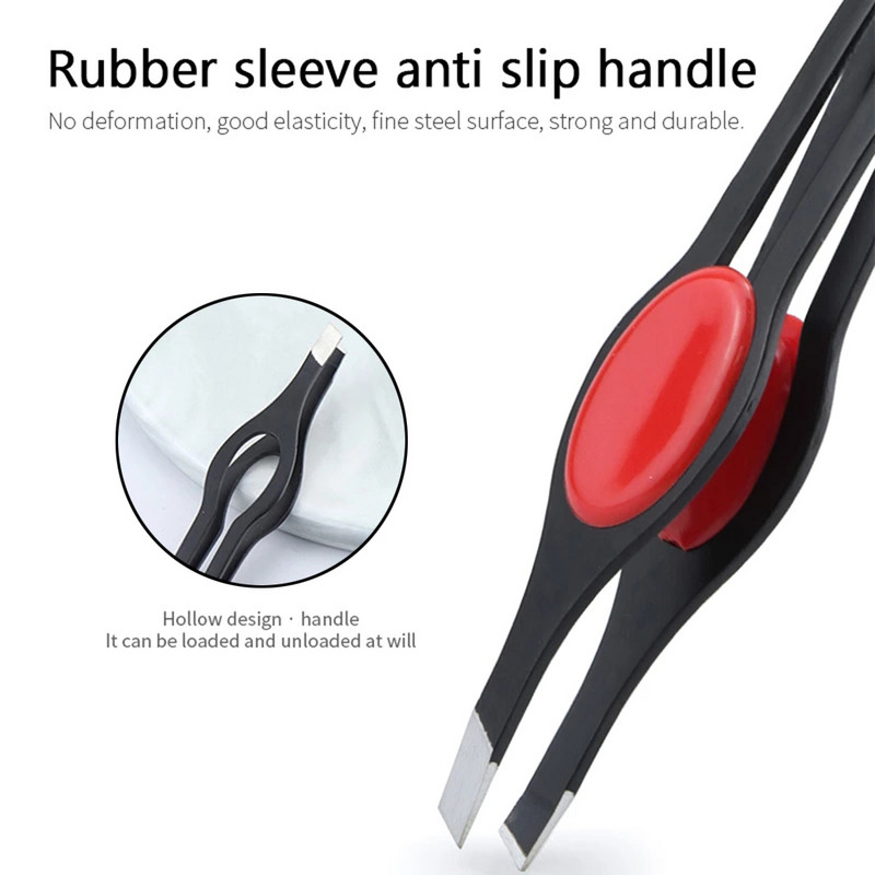 5 krāsu Profesionāla uzacu pincete nerūsējošā tērauda slīpi smalki matiņu novilkšanas uzacu klipši matiņu noņemšanai pincetes grima rīki