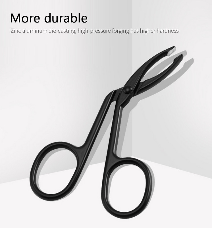 1 buc. Pensetă pentru sprâncene din oțel inoxidabil negru/auriu pentru îndepărtarea părului feței Instrumente de machiaj durabile Foarfece pentru sprâncene Trimmer Clipper TSLM1