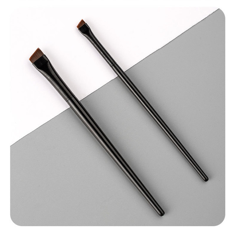 Πινέλο φρυδιών Εξαιρετικά λεπτή επίπεδη κεφαλή βούρτσα ματιών με λοξότμητη λοξότμητη βούρτσα για τα μάτια