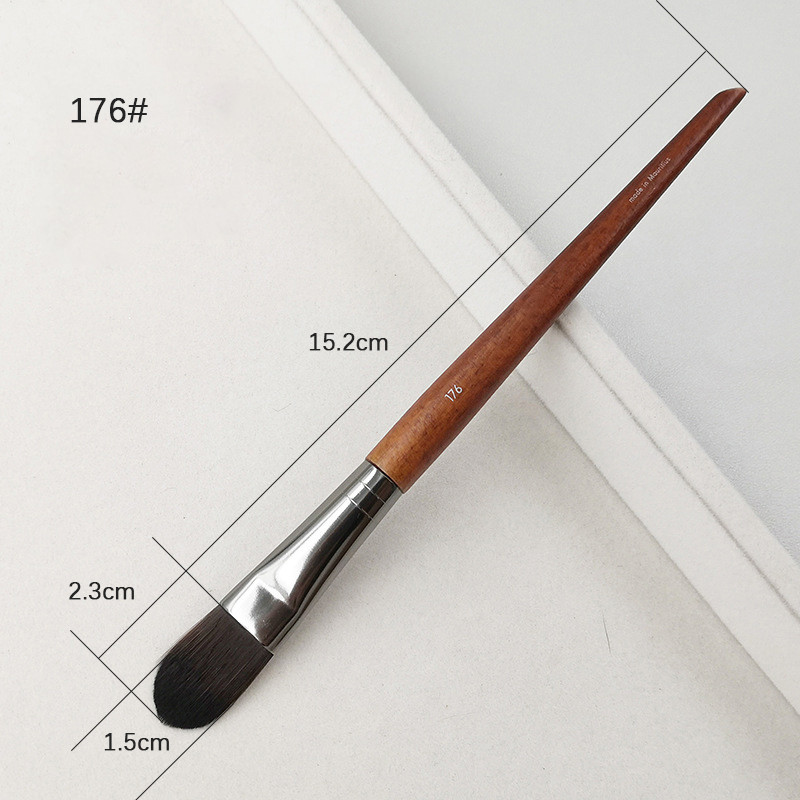 Pensule mică de lemn pentru corector #174 #176#202 #230 Pensule profesionale de machiaj pentru creion de ochi pentru buze Instrumente cosmetice pentru machiaj