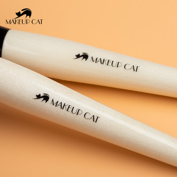 Μακιγιάζ Cat Cosmetic Brush-White Jade Series Synthetic Hair Brushes Makeup-Powder Brush-Makeup Tool-Whoen Handle Brush Face