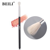 BEILI #224 Természetes kecskeszőr szemhéjpúder smink ecset Small Eye Blending 1 részes sminkecset csillogó fekete nyéllel