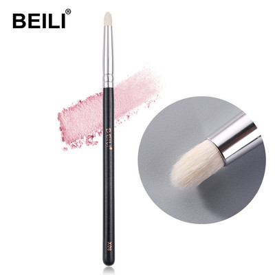 BEILI #224 Természetes kecskeszőr szemhéjpúder smink ecset Small Eye Blending 1 részes sminkecset csillogó fekete nyéllel