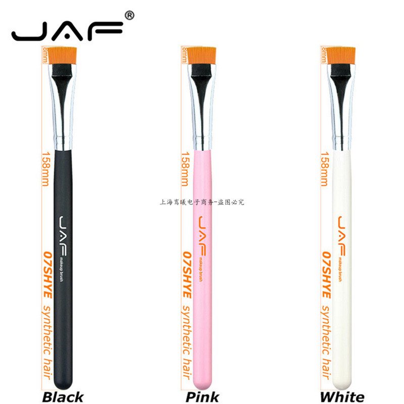 JAF 1 BUC Pensă pentru machiaj pentru ochi Crema de ochi plată Amestecare pentru sprâncene Perie de machiaj pentru frumusețe Par nailon moale 3 culori pentru alege 07SHYE