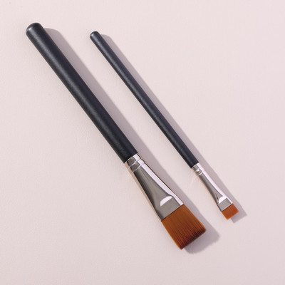 Bethy Beauty Flat Foundation Brush Eyeliner Sprâncene Perii sintetice de machiaj Cosmetic pentru față BB Cream lichid