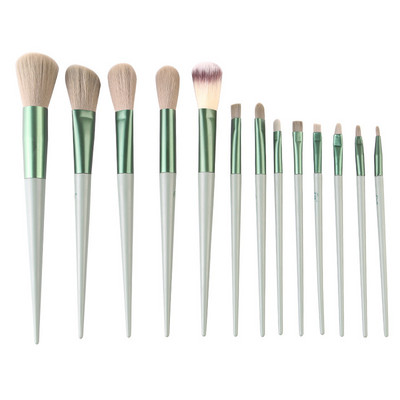 Sminkecsetek szett alapozó kiemelő pirosító púder szemhéjpúder pirosító szálkeverő gyapjú 13db Soft Beauty sminkeszköz