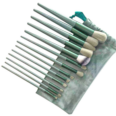 Sminkecsetek szett alapozó kiemelő pirosító púder szemhéjpúder pirosító szálkeverő gyapjú 13db Soft Beauty sminkeszköz