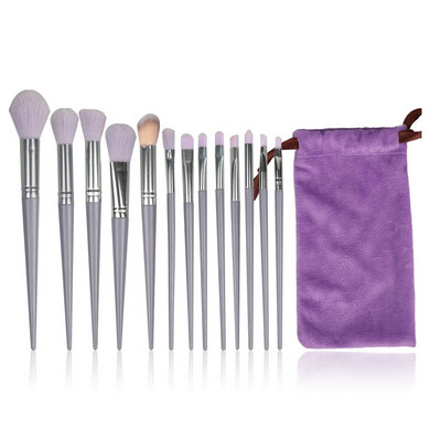 Sminkecsetek szett alapozó kiemelő pirosító púder szemhéjpúder pirosító szálkeverő gyapjú 13db Soft Beauty sminkeszköz