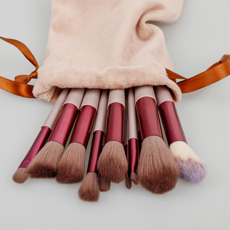 Sminkecsetek szett alapozó kiemelő pirosító púder szemhéjpúder pirosító szálkeverő gyapjú 13db Soft Beauty sminkeszköz