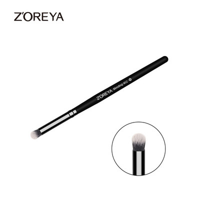 ZOREYA Brand Eye shadow Blending Makeup Brush Класическа черна дървена дръжка Мека синтетична коса Козметични четки за красота