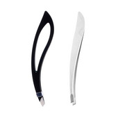 1PC Pinceta za obrve od nehrđajućeg čelika Stezaljka za nadogradnju trepavica Uklanjanje dlačica Kosi vrh Šminka Alati za oblik banane