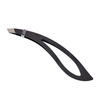 1PC Pinceta za obrve od nehrđajućeg čelika Stezaljka za nadogradnju trepavica Uklanjanje dlačica Kosi vrh Šminka Alati za oblik banane