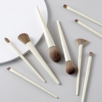 Νέο 10 τμχ White Zero Brush Makeup Set Foundation Blending Power Brush Cosmetic Beauty Make Up
