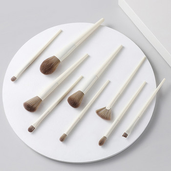 Нови 10 бр. White Zero Makeup Brush Set Комплект четки за фон дьо тен Blending Power Brush Козметичен инструмент за красота грим