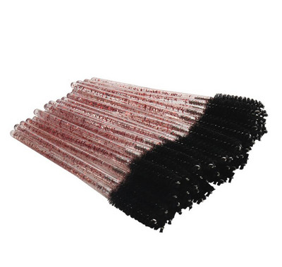 50gab Spīdīgs vienreizējās lietošanas skropstu aplikators Wands Curler Brush Set Skropstu tušas uzacu spolētāji Comb Wands Spoolies Otas