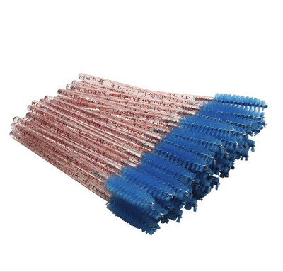 50gab Spīdīgs vienreizējās lietošanas skropstu aplikators Wands Curler Brush Set Skropstu tušas uzacu spolētāji Comb Wands Spoolies Otas