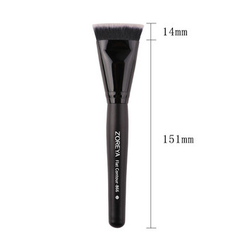 Zoreya Brand 1 PC Nylon Flat Contour make up Brush Face Blend Professional Cosmetic Brusher Tool για μακιγιάζ