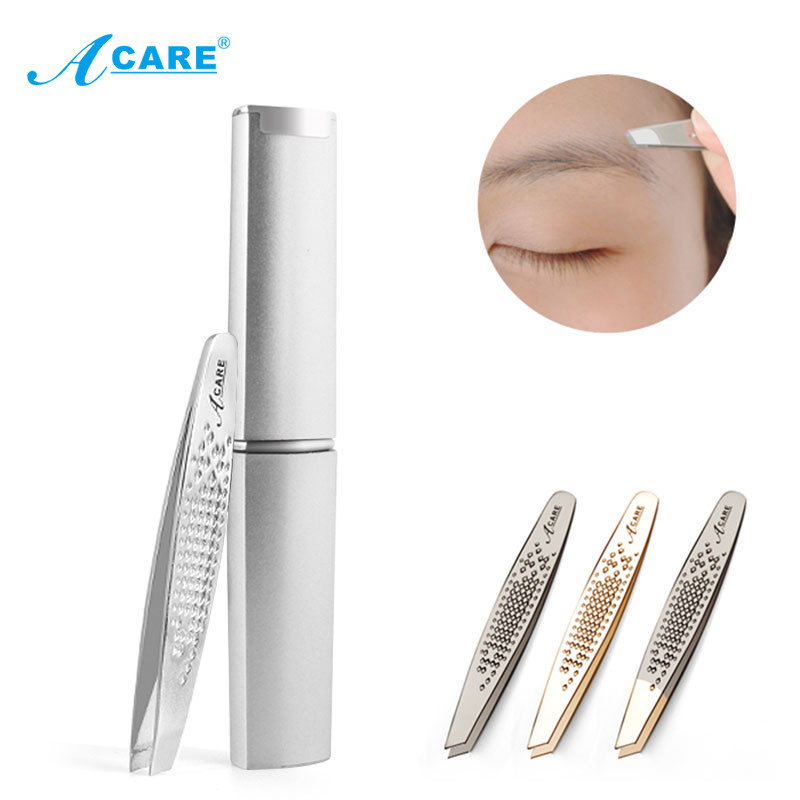 Pensetă pentru sprâncene Păr colorat Frumusețea păr fin Extractor din oțel inoxidabil Agrafe pentru sprâncene înclinate Instrumente pentru îndepărtarea machiajului