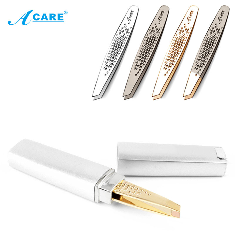 Pensetă pentru sprâncene Păr colorat Frumusețea păr fin Extractor din oțel inoxidabil Agrafe pentru sprâncene înclinate Instrumente pentru îndepărtarea machiajului